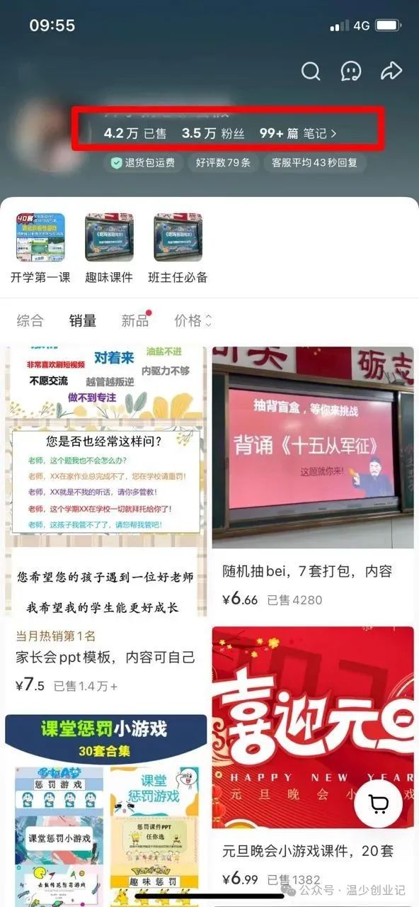 小红书卖班级管理资料，卖了4.2万份，挣了28W！虚拟资料拆解008期！